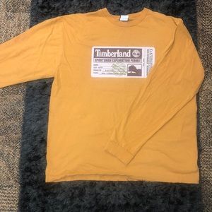 Vintage Timberland Graphic Mustard Long Sleeve Tee